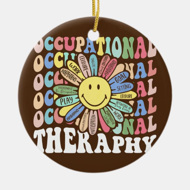 Arbeitstherapie OT-Therapeut Inspirierte OT Keramik Ornament (Vorne)