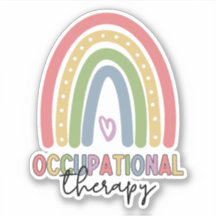 Arbeitstherapie OT Therapeut Niedlicher Regenbogen