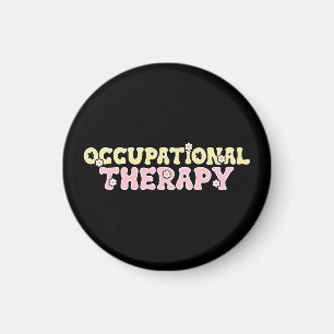 Arbeitstherapie Retro Floral Magnet