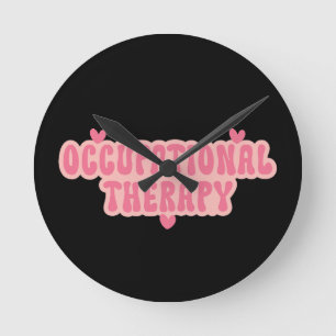 Arbeitstherapie Runde Wanduhr
