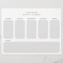 Arbeitswochenplaner Organisation