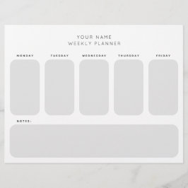 Arbeitswochenplaner Organisation Briefbogen