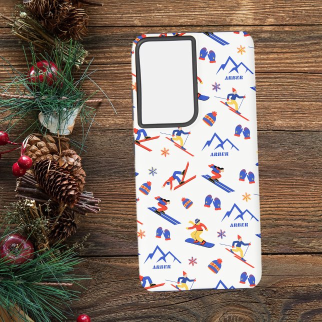 Arber Bavaria Deutschland Ski-Snowboardmuster Samsung Galaxy Hülle (Arber Bavaria Germany ski snowboard cross-country skiing winter snow vacation samsung phone case)