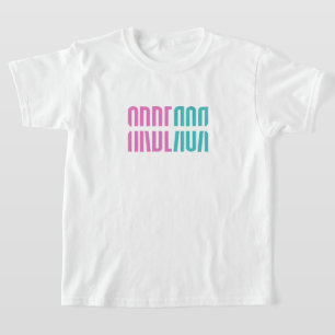 Arberor Girls’ Basic T - Shirt - Fett Graphic Desi