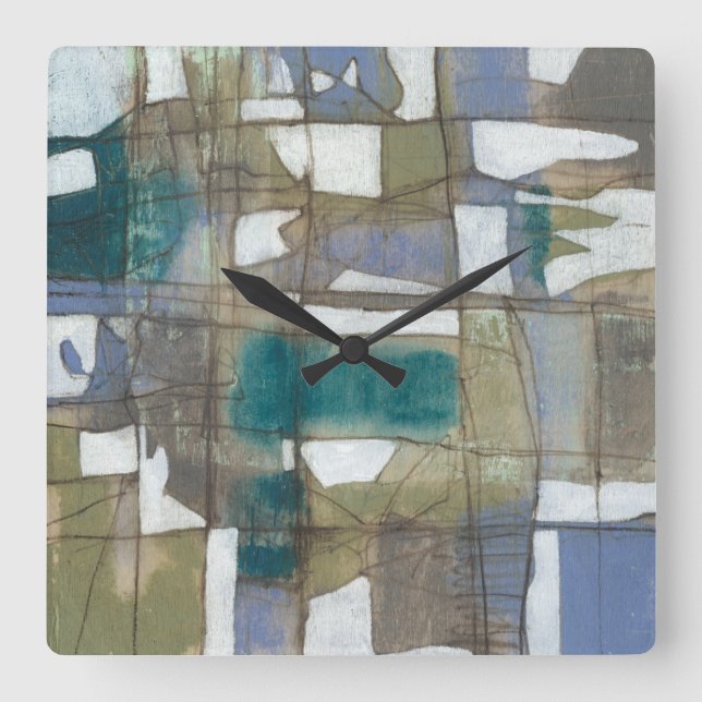 Arbitrage-Auswahl I Quadratische Wanduhr (Vorderseite)