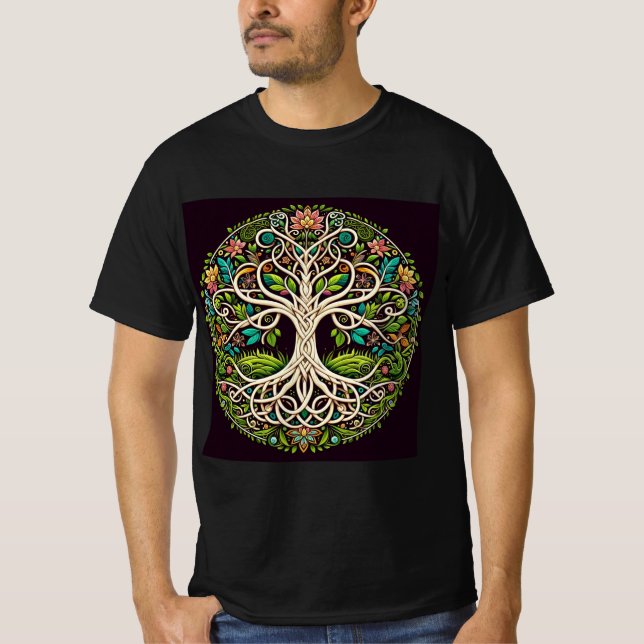 Árbol de la Vida: Conexiones Naturales T-Shirt (Vorderseite)