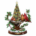 Arbol de navidad con pajaritos freistehende fotoskulptur<br><div class="desc">Elegante foto escultura con motivos navideños</div>