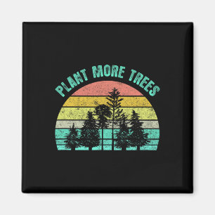 Arbor Day 2021 Pflanze Mehr Bäume Retro Nature Cli Magnet