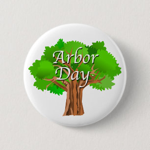 Arbor Day Holiday Button