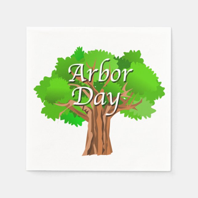 Arbor Day Holiday Serviette (Vorderseite)