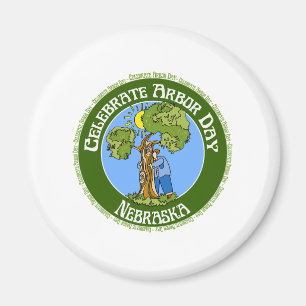 Arbor Day Nebraska Magnet