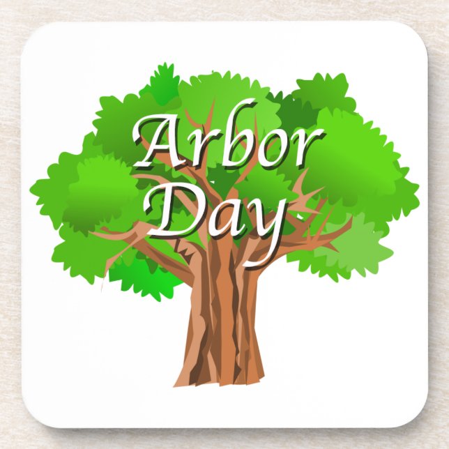 Arbor Day Tree Holiday Getränkeuntersetzer (Vorderseite)