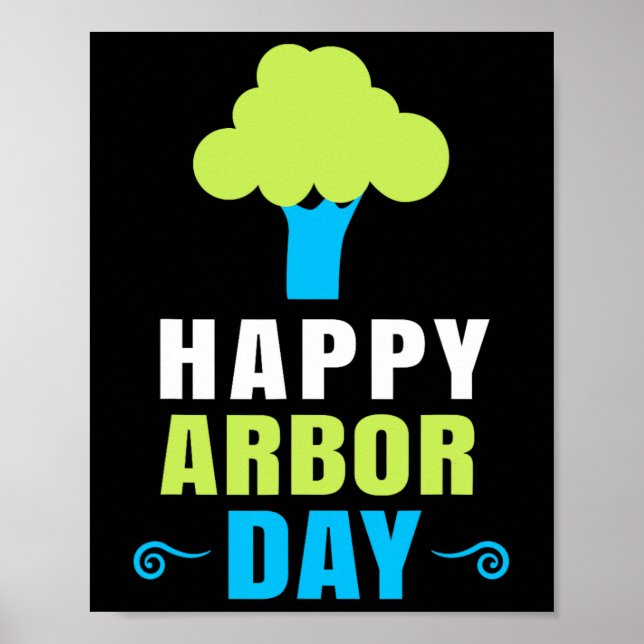 Arbor Day Tree Hugger Tree Pflege für einen glückl Poster (Vorne)