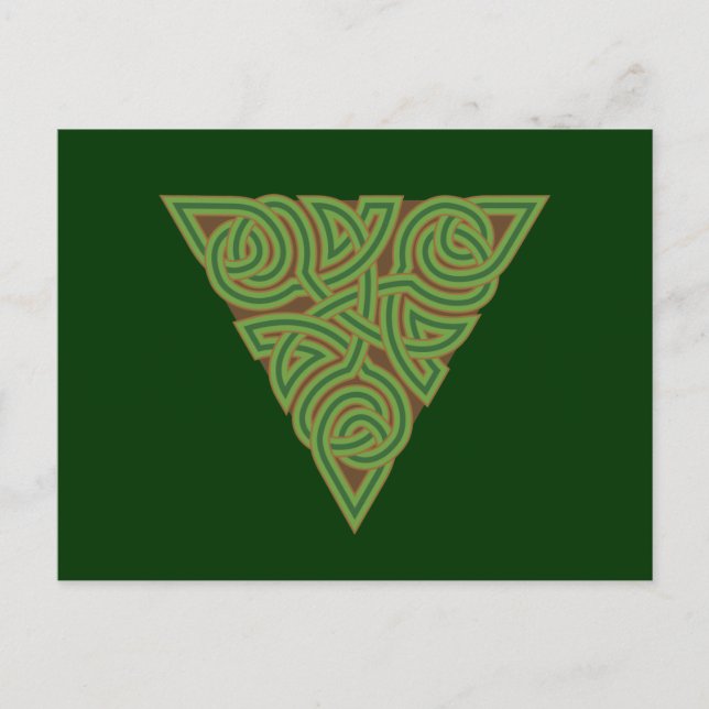Arboreal Triangle Knot Postcard Postkarte (Vorderseite)