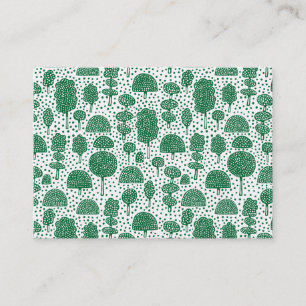  Arboretum 230715 - Forest Green on White Visitenkarte