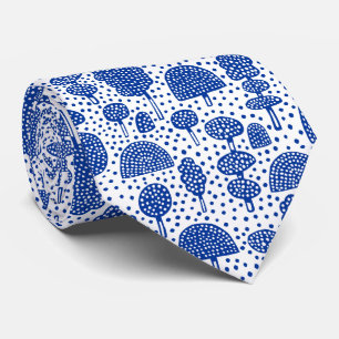 Arboretum 230715 - Navy Blue on White Krawatte