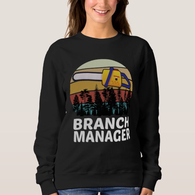 Arboriculture Professional Tree Surgeon Branch Man Sweatshirt (Vorderseite)