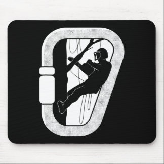 Arborist Carabiner Tree Climbing Woodworker Lumber Mousepad