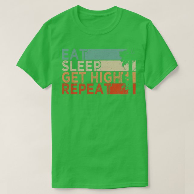 Arborist Eat Sleep Wiederholung T-Shirt (Design vorne)