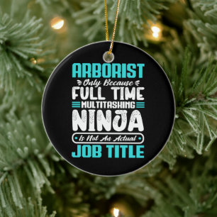 Arborist Job Title Profession Arboriculturist Gesc Keramik Ornament