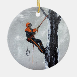 Arborist Long Haul Husqvarna Keramik Ornament
