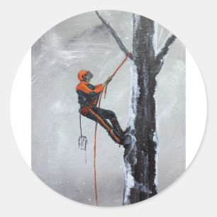 Arborist Long Haul Husqvarna Runder Aufkleber
