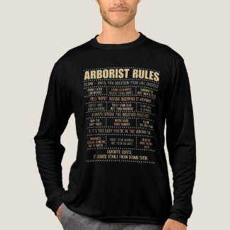Arborist Rules Funny Tree Climber Shirt