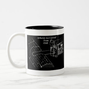 Arborist Tree Surgeon Chainsaw Zweifarbige Tasse