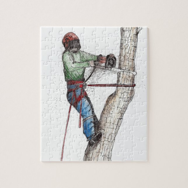 Arborist Tree Surgeon Puzzle (Vertikal)