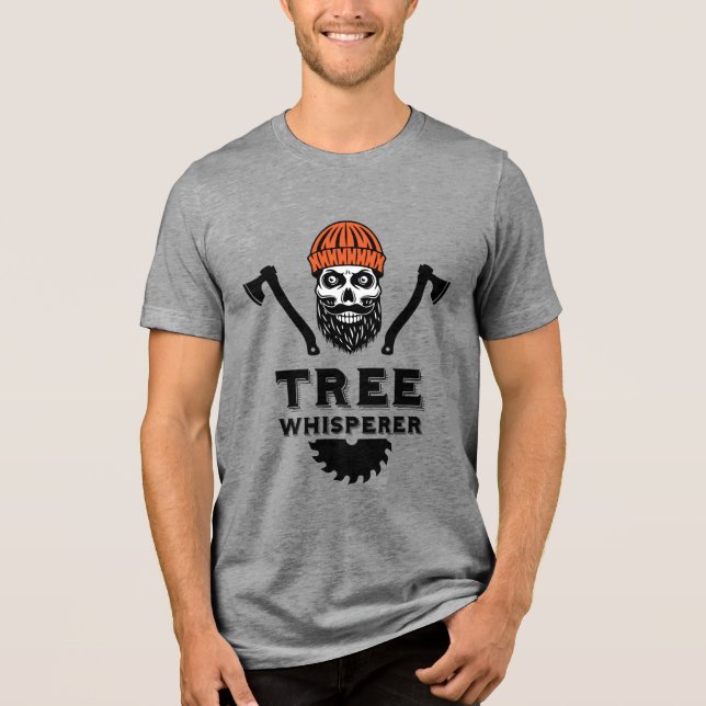 Arborist Tree Surgeon Tri-Blend Shirt (Vorderseite)