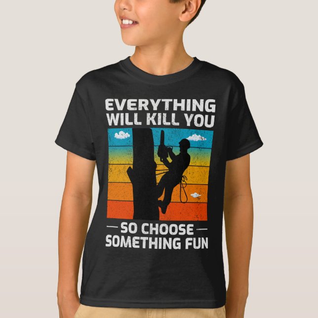 Arborist Treuhirn Klettersteiger T-Shirt (Vorderseite)