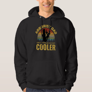 Arborist Vater Treatchirurg Klettern Vintag Retro Hoodie