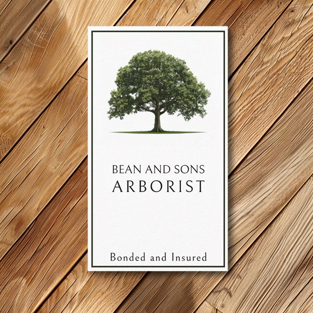 Arboristischer Baum-Entfernungsdienst für Landscha Visitenkarte (Von Creator hochgeladen)