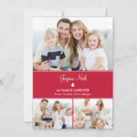 Arbre cartes de photo de vacances modernes