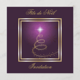 Arbre de Noël Abstrait Einladung