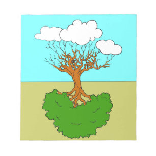 arbre renversé notizblock