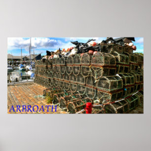 Arbroath Harbour & Marina, Schottland Poster