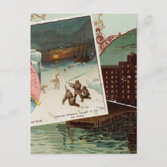 Arbuckles' illustrierter Atlas Postkarte (Vorderseite)