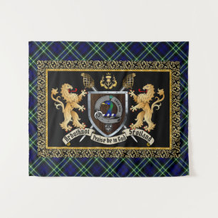 Arbuthnot Clan Abzeichen & Motto mit Löwen Wandteppich