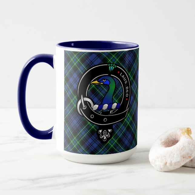Arbuthnott Clan Abzeichen Combo 15oz Tasse (Mit Donut)