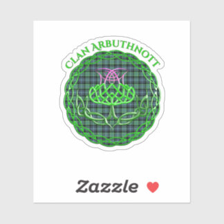 Arbuthnott Scottish Tartan Celtic Thistle Aufkleber