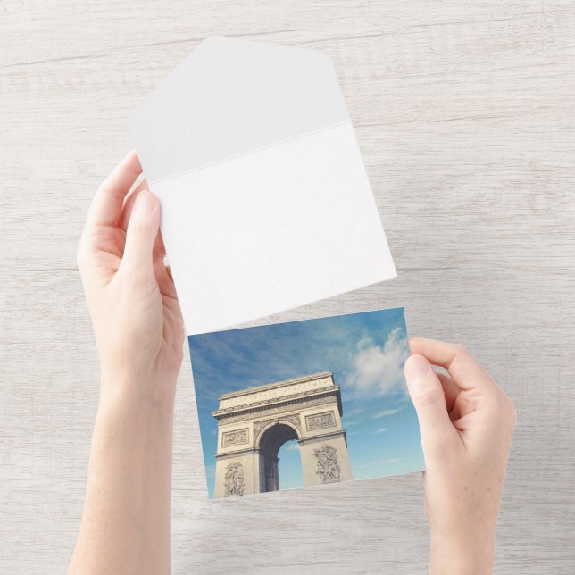 Arc de triomphe all in one einladung (Abreißen)