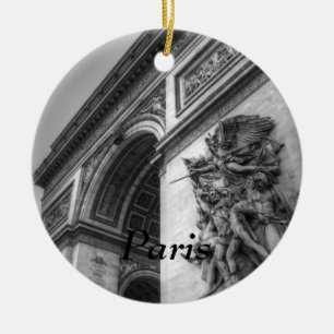 Arc de Triomphe b/w Keramikornament