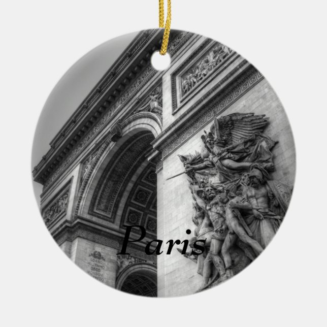 Arc de Triomphe b/w Keramikornament (Vorne)
