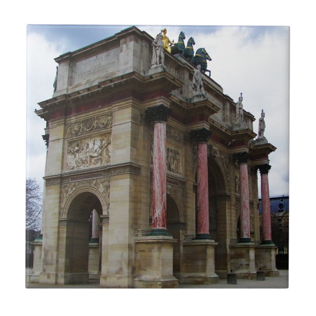 Arc de Triomphe de Carrousel. Fliese (Vorderseite)