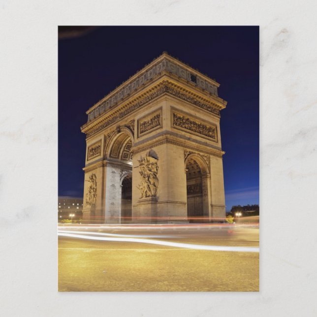 Arc de Triomphe de l'Étoile in Paris Postkarte (Vorderseite)