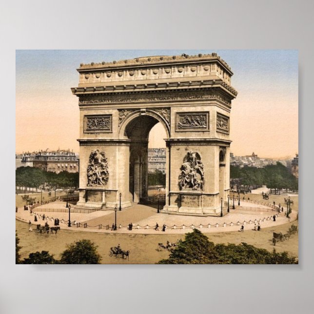 Arc de Triomphe, de l'Etoile, Paris, Frankreich Poster (Vorne)