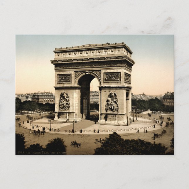 Arc de Triomphe de l'Étoile Paris Frankreich Postkarte (Vorderseite)