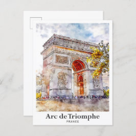Arc de Triomphe Frankreich Postkarte