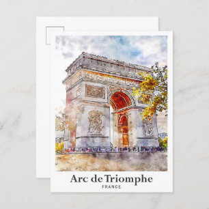 Arc de Triomphe Frankreich Postkarte